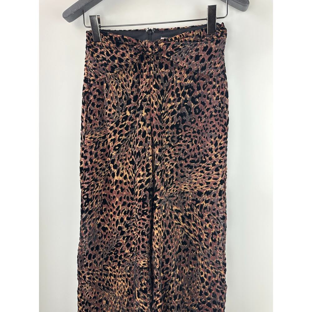 Camila Coelho Revolve Ivanna Pant Animal Leopard Print Burnout Sheer Small Tall - Picture 4 of 16